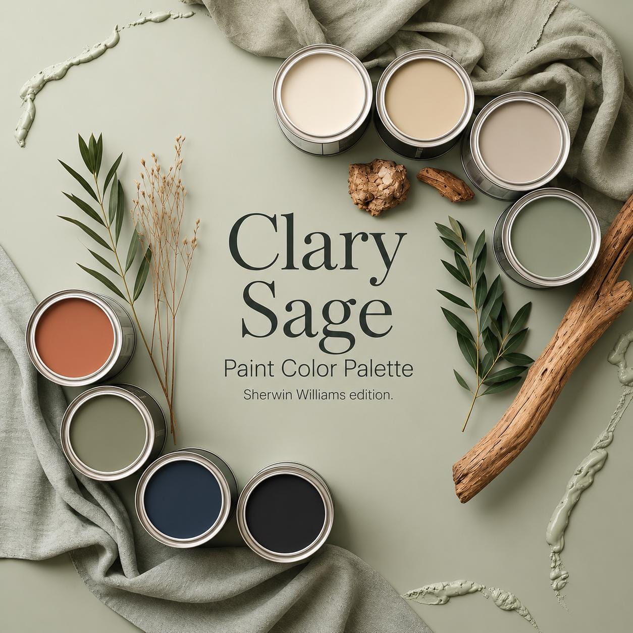 Clary Sage Paint Color Palette