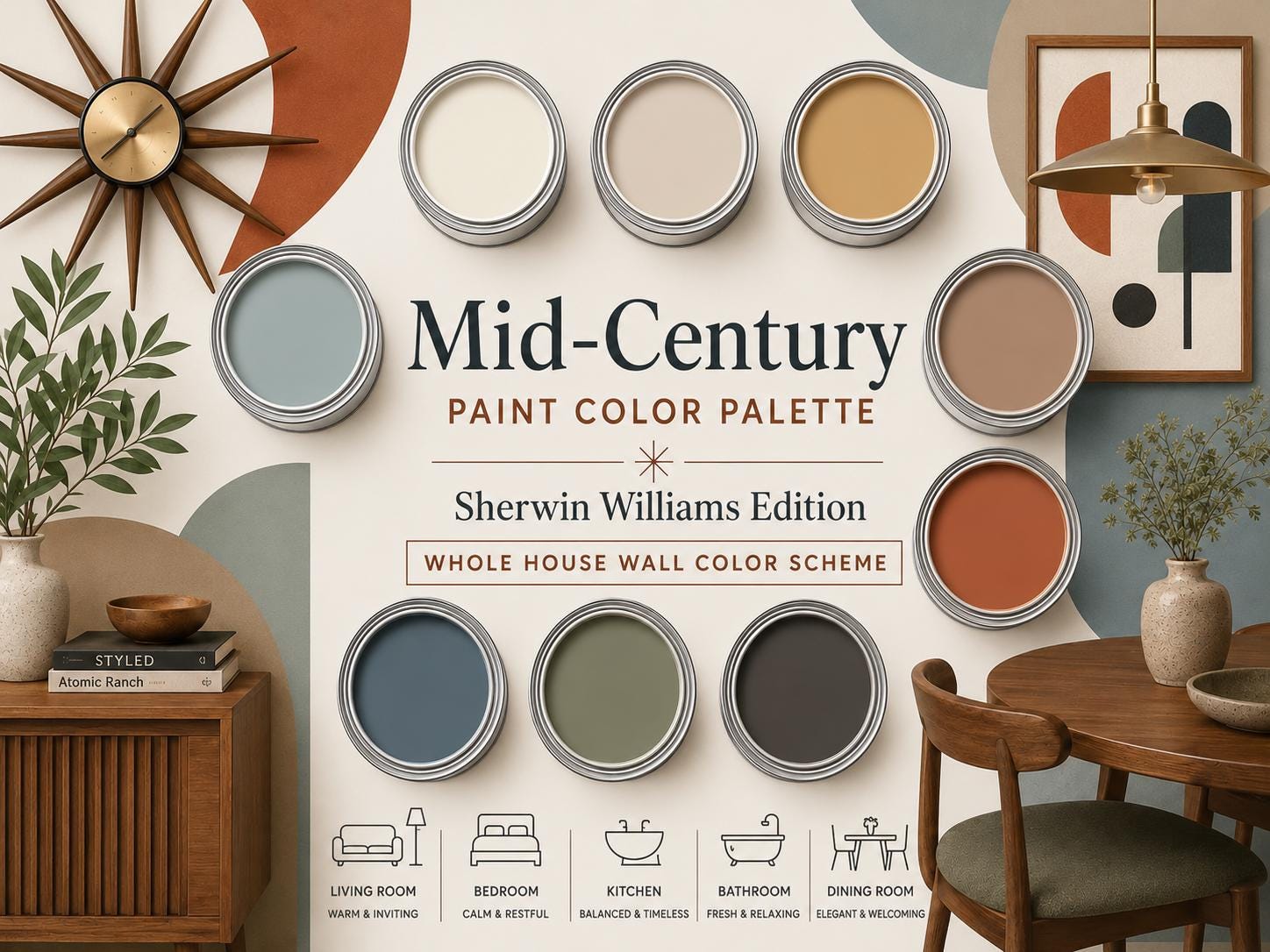 Mid Century Modern Color Palette