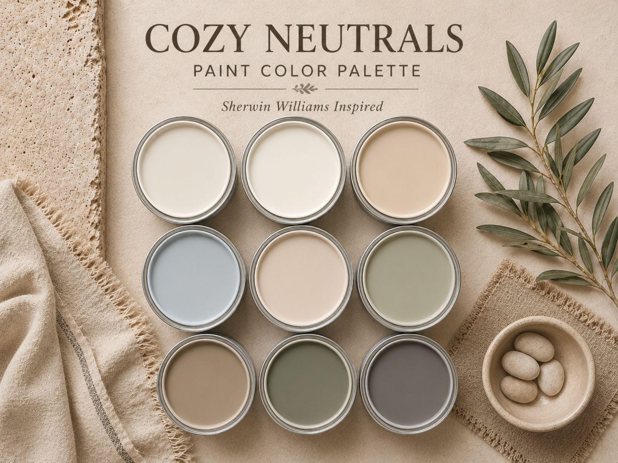 Cozy Neutral Paint Palette